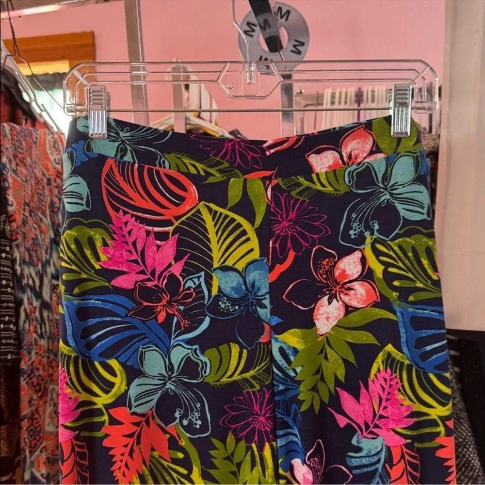 EST. 1946 (cato)Tropical Floral Wide-Leg Pants size small